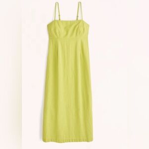 Abercrombie & Fitch Strapless Lime Dress